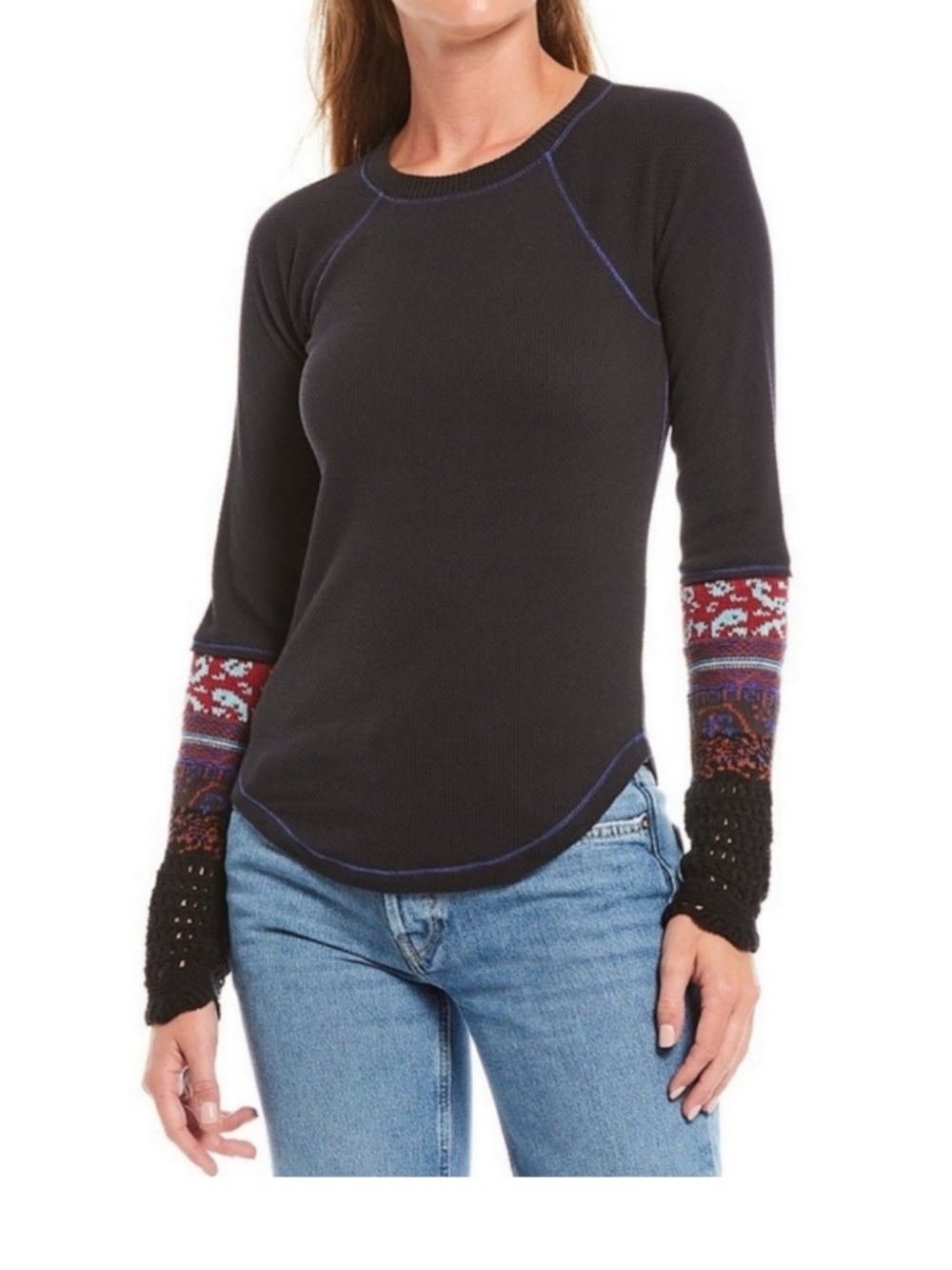 Free People In the Mix Cuff Top